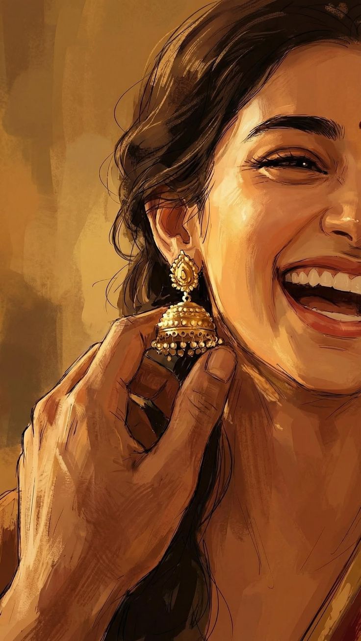 Golden Jhumka
